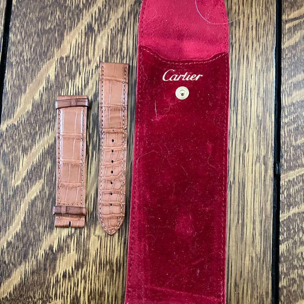 Cartier Brown Alligator Watch Strap